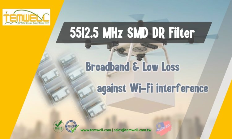 UAV 5512.5 MHz SMD DR Filter